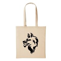 Baumwollbeutel Böser Wolf Natural 10 Liter