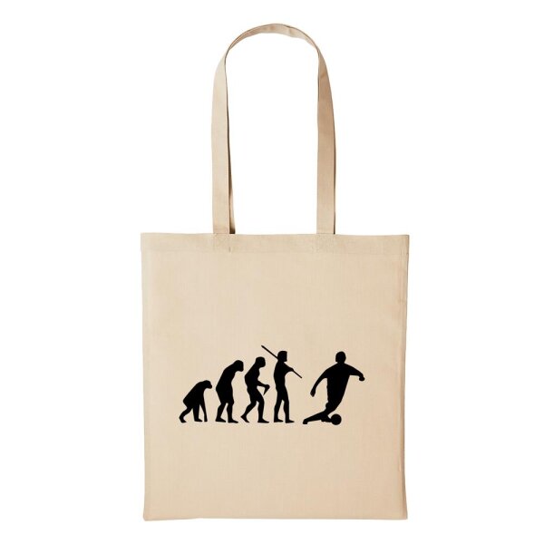 Baumwollbeutel Evolution Fußball Natural 10 Liter