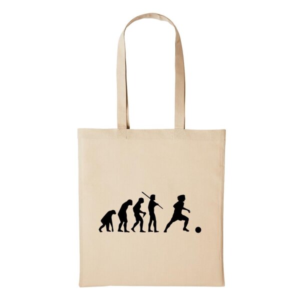 Baumwollbeutel Evolution Fußball Natural 10 Liter