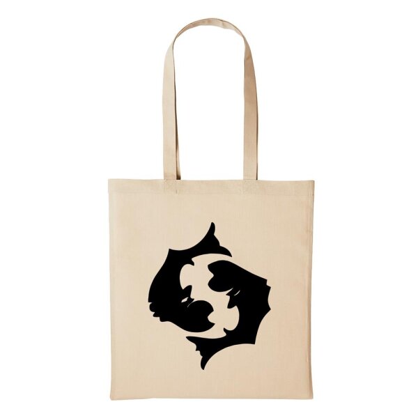 Baumwollbeutel Fische Natural 10 Liter