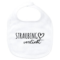 Baby Lätzchen Straubing verliebt Klettverschluss