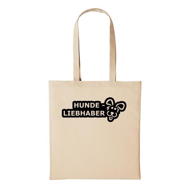 Baumwollbeutel Hundeliebhaber Natural 10 Liter