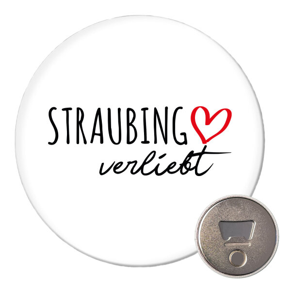 Magnet Straubing verliebt 59mm Kühlschrankmagnet Flaschenöffner