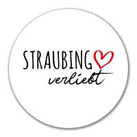 Aufkleber Straubing verliebt 10cm Sticker