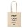 Baumwollbeutel Keep Calm and Carry on Natural 10 Liter