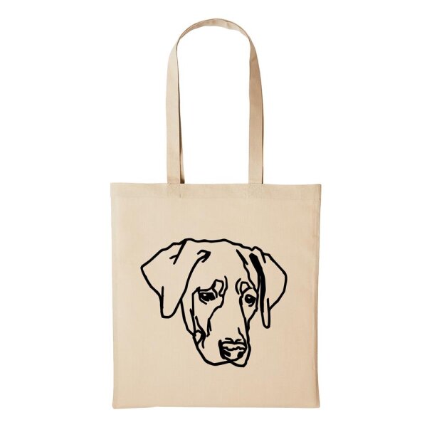 Baumwollbeutel Labrador Natural 10 Liter