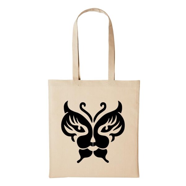 Baumwollbeutel Schmetterling Natural 10 Liter