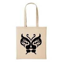 Baumwollbeutel Schmetterling Natural 10 Liter