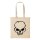 Baumwollbeutel Totenkopf Natural 10 Liter