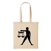 Baumwollbeutel Waage Natural 10 Liter