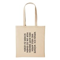 Baumwollbeutel Affen Kopf drehen scheiß lesen...