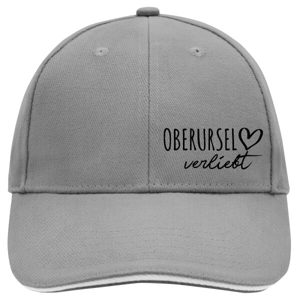 Baseball Cap Oberursel (Taunus) verliebt Dark Grey/White