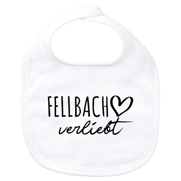 Baby Lätzchen Fellbach verliebt Klettverschluss