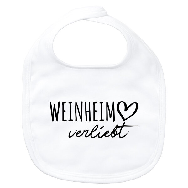 Baby Lätzchen Weinheim verliebt Klettverschluss