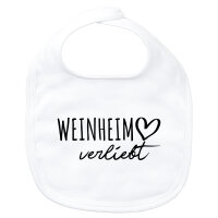 Baby Lätzchen Weinheim verliebt Klettverschluss