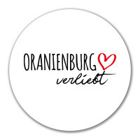 Aufkleber Oranienburg verliebt 10cm Sticker
