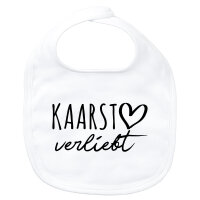 Baby Lätzchen Kaarst verliebt Klettverschluss