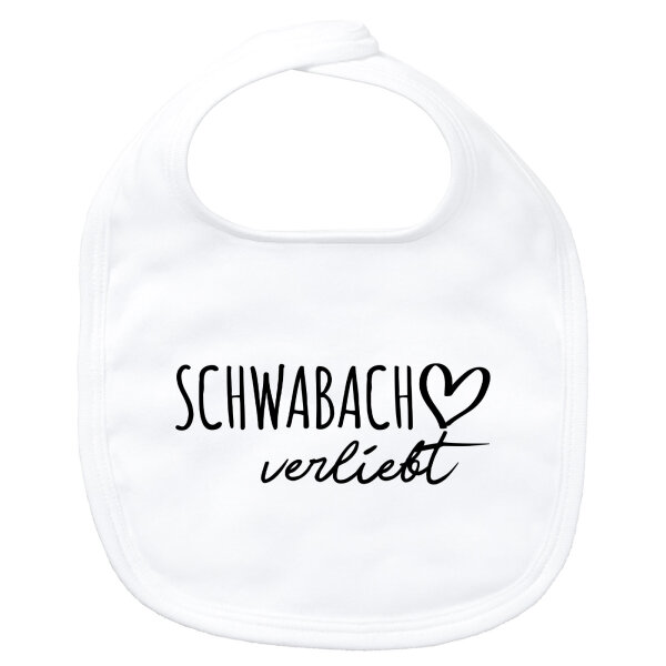 Baby Lätzchen Schwabach verliebt Klettverschluss
