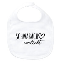 Baby Lätzchen Schwabach verliebt Klettverschluss