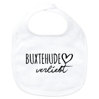 Baby Lätzchen Buxtehude verliebt Klettverschluss