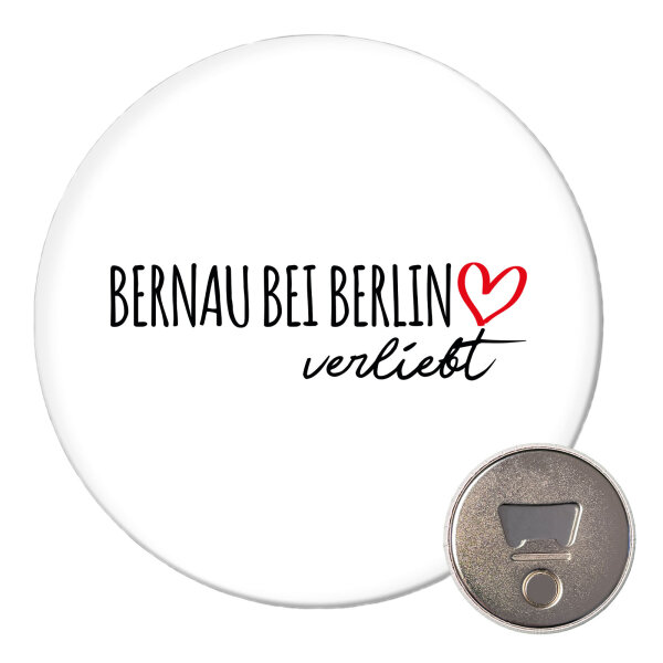 Magnet Bernau bei Berlin verliebt 59mm Kühlschrankmagnet Flaschenöffner