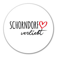 Aufkleber Schorndorf verliebt 10cm Sticker