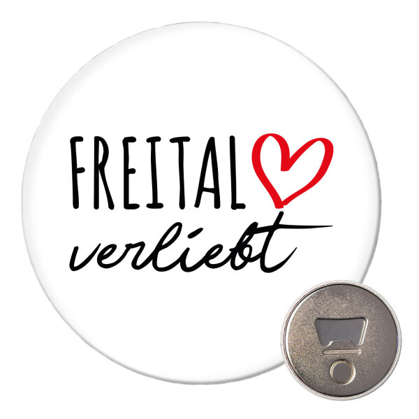 Magnet Freital verliebt 59mm Kühlschrankmagnet