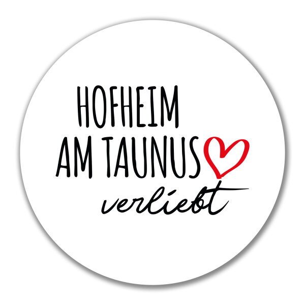 Aufkleber Hofheim am Taunus verliebt 10cm Sticker