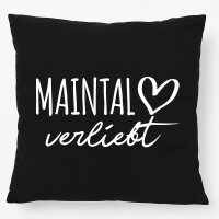 Kissen Maintal verliebt 40x40cm