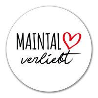 Aufkleber Maintal verliebt 10cm Sticker