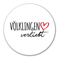 Aufkleber Völklingen verliebt 10cm Sticker