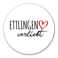 Aufkleber Ettlingen verliebt 10cm Sticker