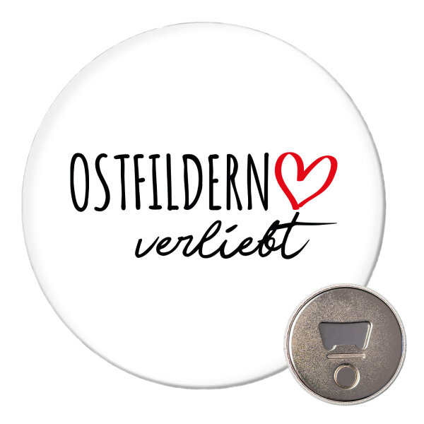 Magnet Ostfildern verliebt 59mm Kühlschrankmagnet