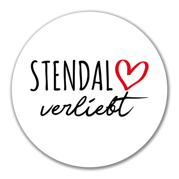 Aufkleber Stendal verliebt 10cm Sticker