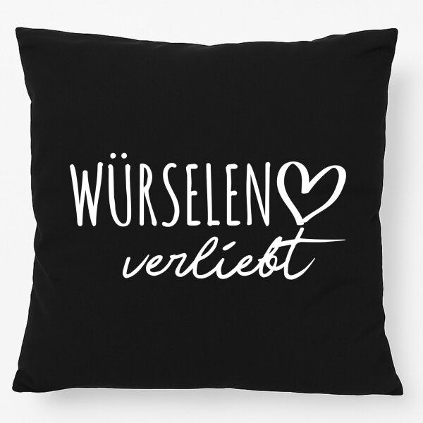 Kissen Würselen verliebt 40x40cm