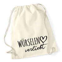 Turnbeutel Würselen verliebt 12 Liter