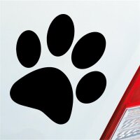Autoaufkleber Hundepfote Pfote Hund Fote Tatze Schwarz...
