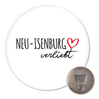 Magnet Neu-Isenburg verliebt 59mm Kühlschrankmagnet Flaschenöffner