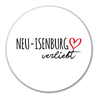 Aufkleber Neu-Isenburg verliebt 10cm Sticker