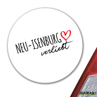 Aufkleber Neu-Isenburg verliebt 10cm Sticker