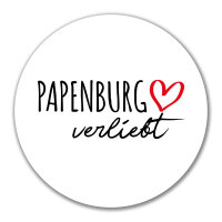 Aufkleber Papenburg verliebt 10cm Sticker