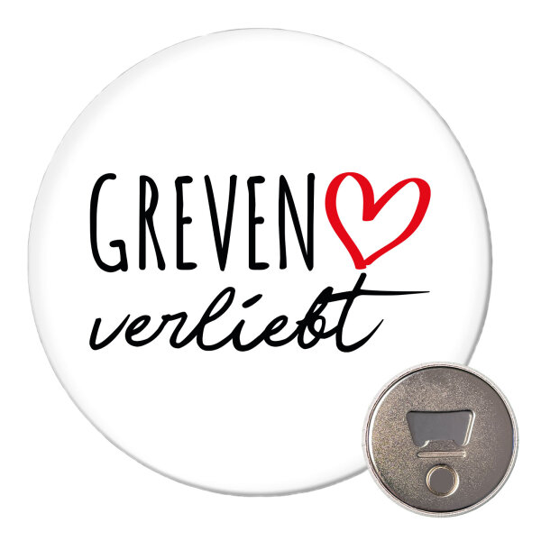 Magnet Greven verliebt 59mm Kühlschrankmagnet Flaschenöffner