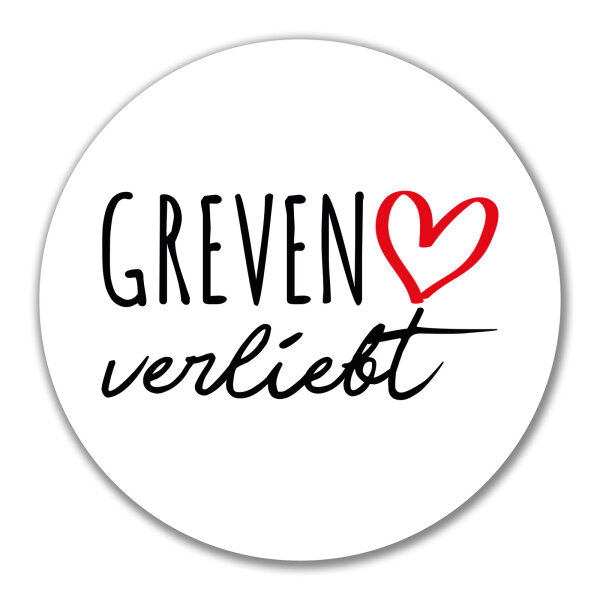 Aufkleber Greven verliebt 10cm Sticker