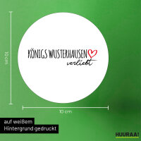 Aufkleber Königs Wusterhausen verliebt 10cm Sticker