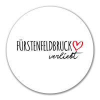 Aufkleber Fürstenfeldbruck verliebt 10cm Sticker