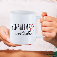 Tasse Sinsheim verliebt 330ml Weiß