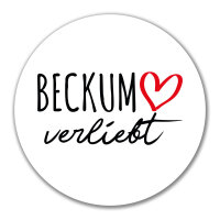 Aufkleber Beckum verliebt 10cm Sticker