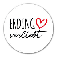 Aufkleber Erding verliebt 10cm Sticker