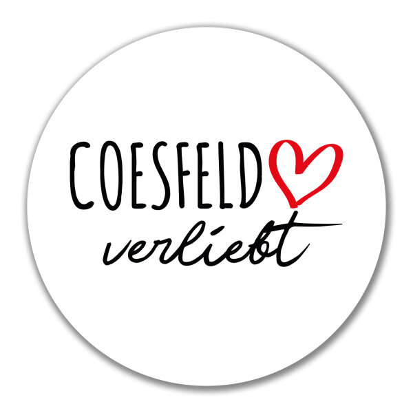 Aufkleber Coesfeld verliebt 10cm Sticker