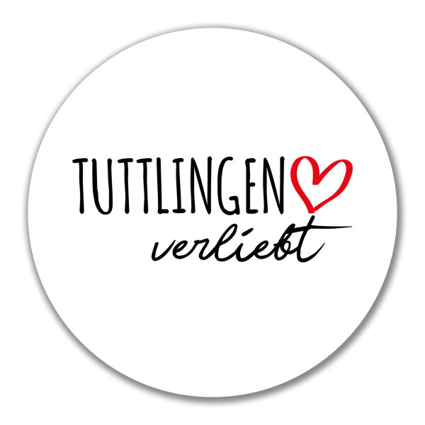 Aufkleber Tuttlingen verliebt 10cm Sticker